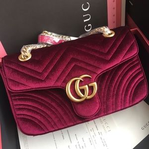 Gucci GG Marmont Velvet Shoulder Bag